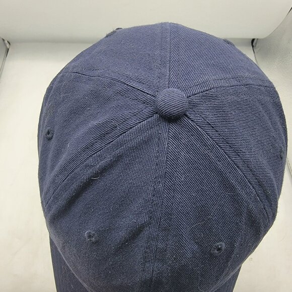 Ogio Shadow Badge Blue Cotton Hat Cap Adjustable Strapback Casual Athletic - Picture 6 of 8